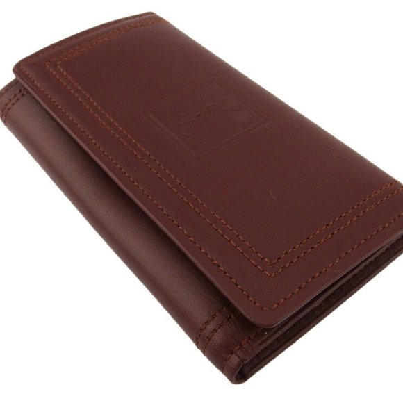 Auth SAINT LAURENT key case YSL logo Bordeaux leather - Picture 6 of 8